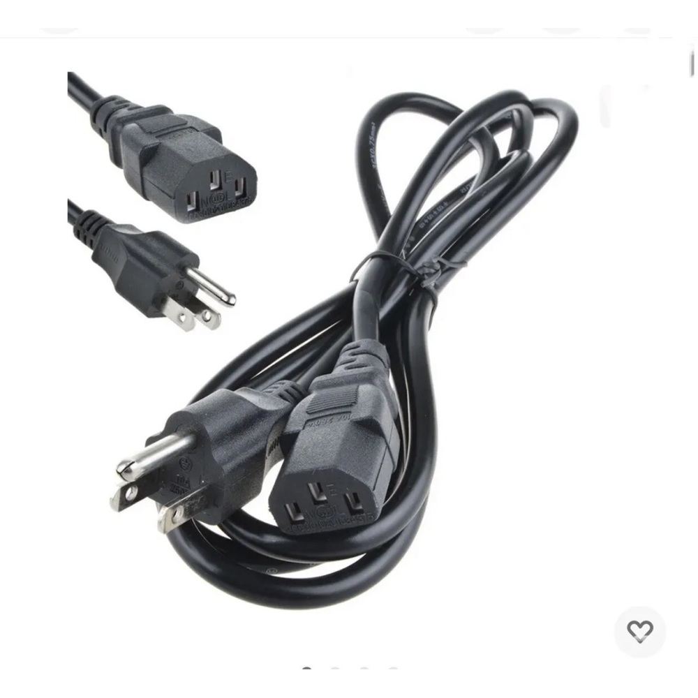 Universal  3 prong power cord - 3-6 Foot Long.
